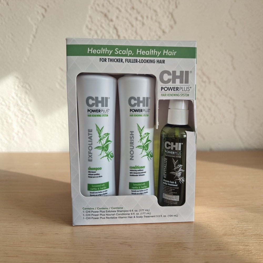 CHI Power Plus Hair Treatment Set - White and Green